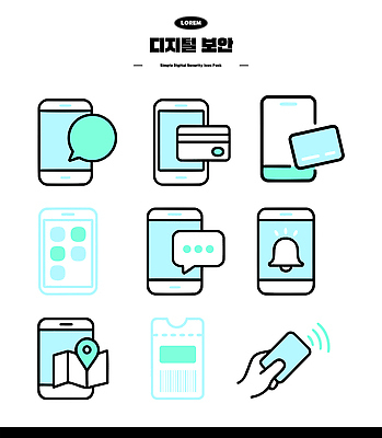 모양 아이콘 지도 통신 모바일 안전 그래픽 스마트폰 디지털 알림 보안 결제 기능 소셜미디어 2D아이콘 AI파일 핸드폰 스마트기기 파일형식 벡터