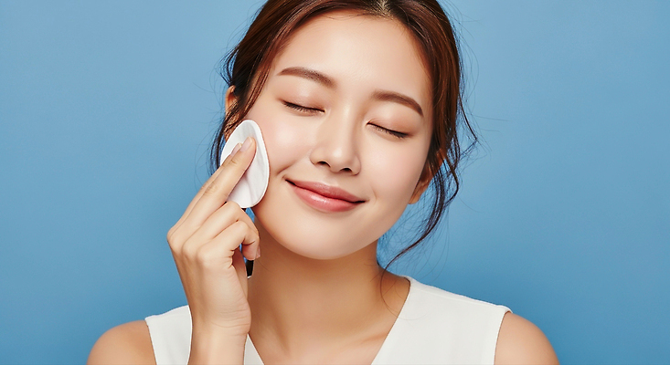 JPG 편집이미지 여자 표정 미소 일상 뷰티 평화 화장품 세수 피부 피부관리 일과 스킨케어 클렌징 세안제 청순 의료성형뷰티 편집실사 AI인물포토 AI콘텐츠 컨셉 사람 라이프 신체부위 청결 CG 세안용품 파일형식 AI포토