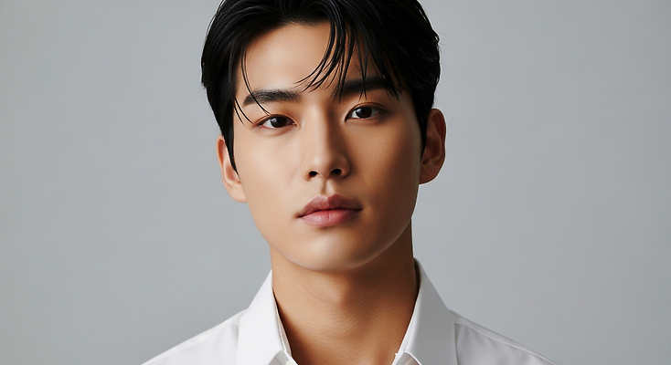 JPG 모델 편집이미지 패션 남자 포즈 셔츠 사람 앞모습 뷰티 카메라 촬영 흰색 의료성형뷰티 스타일 차분 편집실사 AI인물포토 AI콘텐츠 뷰포인트 컬러 컨셉 상의 전자제품 CG 파일형식 AI포토