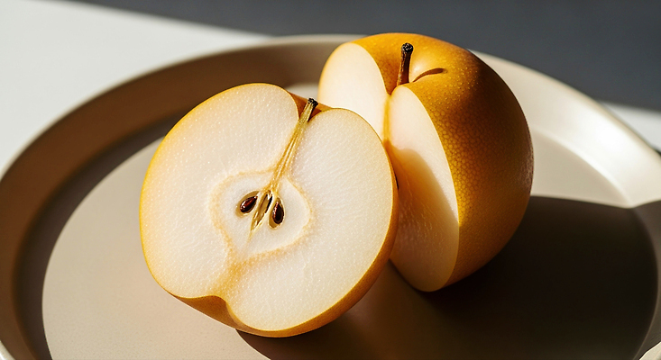 JPG 편집이미지 접시 음식 과일 건강 요리 씨앗 스터디 노란색 식사 신선 배 묘사 디테일 편집실사 AI포토 AI콘텐츠 식물 식기 컬러 학습 CG 파일형식