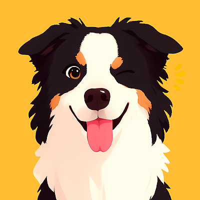 PSD 동물 행복 일러스트 털 표정 윙크 웃음 친구 반려동물 귀여움 입 개 강아지 연습 그림 귀 노란배경 국내일러스트 감정 백그라운드 컨셉 포유류 관계 신체부위 노란색 파일형식