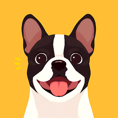 PSD 동물 행복 반려견 컬러 포즈 일러스트 표정 웃음 친구 반려동물 노란색 귀여움 개 강아지 그림 프렌치불독 국내일러스트 감정 컨셉 포유류 관계 불독 파일형식