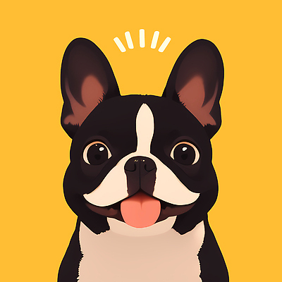 PSD 동물 캐릭터 행복 컬러 백그라운드 일러스트 아웃도어 사랑 미소 웃음 사람 반려동물 귀여움 표현 강아지 즐거움 프렌치불독 국내일러스트 감정 컨셉 표정 개 불독 파일형식