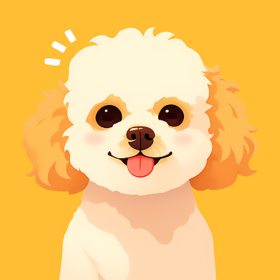 PSD 동물 캐릭터 행복 백그라운드 일러스트 털 표정 미소 웃음 반려동물 노란색 귀여움 기쁨 표현 개 애교 국내일러스트 감정 컬러 컨셉 포유류 파일형식
