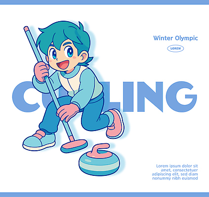 캐릭터 어린이 스포츠 포즈 일러스트 협력 겨울스포츠 미소 경기 그래픽 파란색 운동 경쟁 스케치 즐거움 주말 스톤 컬링 일러캐릭터 AI파일 감정 컬러 컨셉 표정 건강 미술 사람 파일형식 벡터