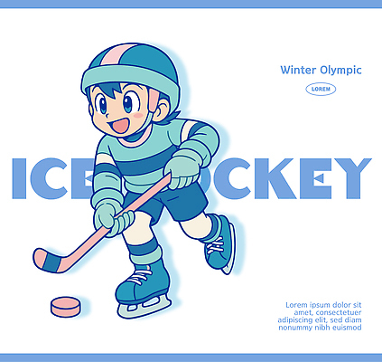 캐릭터 남자 스포츠 포즈 유니폼 겨울 일러스트 모션 놀이 겨울스포츠 귀여움 스케이트 게임 즐거움 아이스하키 퍽 일러캐릭터 AI파일 옷 계절 감정 스포츠용품 컨셉 사람 하키 하키용품 파일형식 벡터