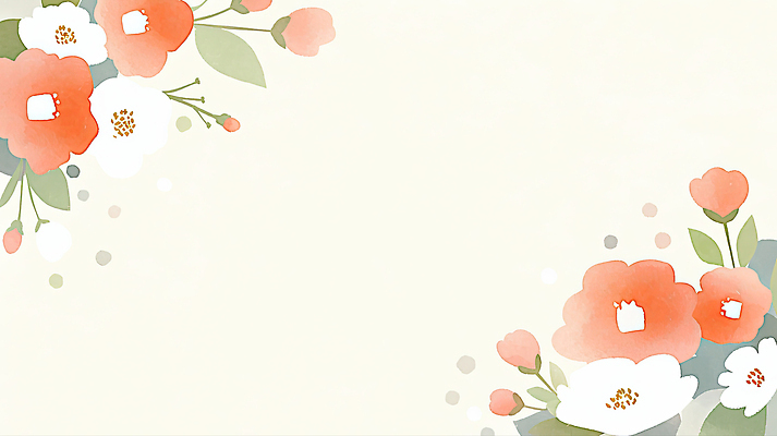 JPG 모양 디자인 꽃 예술 분홍색 컬러 백그라운드 패턴 일러스트 자연 그래픽 장식 주황색 흰색 신선 부드러움 동백 뷰티풀 스타일 국내일러스트 AI일러스트 AI콘텐츠 식물 무늬 감각 생태계 파일형식