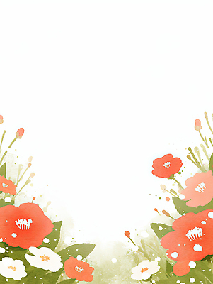 JPG 식물 디자인 꽃잎 꽃 화초 예술 컬러 백그라운드 잎 일러스트 자연 수채화 분위기 머리핀 그림 원예 화사함 동백 조화 뷰티풀 세련 국내일러스트 AI일러스트 AI콘텐츠 컨셉 장신구 취미 생태계 파일형식