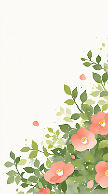 JPG 식물 디자인 꽃 감정 화초 예술 컬러 백그라운드 잎 일러스트 자연 수채화 미술 풍경 장식 봄 부드러움 동백 조화 뷰티풀 국내일러스트 AI일러스트 AI콘텐츠 계절 문화예술 감각 생태계 파일형식