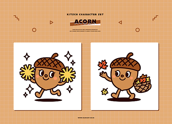 캐릭터 손 디자인 상징 단풍 일러스트 응원 모션 자연 풍경 운동 바구니 기쁨 표현 도토리 도토리캐릭터 일러캐릭터 AI파일 감정 잎 건강 신체부위 견과류 생태계 파일형식 벡터