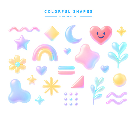 모양 PSD 편집이미지 디자인 꽃 별 예술 컬러 무지개 추상 그래픽 컬러풀 달 하트 표현 홀로그램 편집3D 자연요소 식물 무늬 3D 파일형식