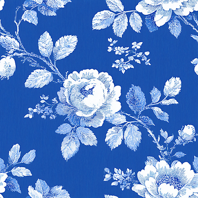 JPG 디자인 꽃 예술 백그라운드 잎 패턴 일러스트 자연 벽지 수채화 미술 장식 파란색 인테리어 흰색 우아함 수공예 텍스타일 패브릭 국내일러스트 AI일러스트 AI콘텐츠 트왈드주이 식물 컬러 컨셉 무늬 문화예술 직물 공예 생태계 파일형식