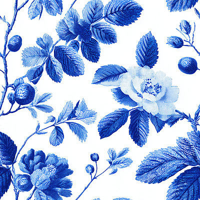 JPG 식물 디자인 꽃 예술 백그라운드 패턴 일러스트 자연 장식 파란색 정원 흰색 식물원 화사함 뷰티풀 텍스타일 패브릭 국내일러스트 AI일러스트 AI콘텐츠 트왈드주이 컬러 컨셉 무늬 직물 공예 생태계 파일형식