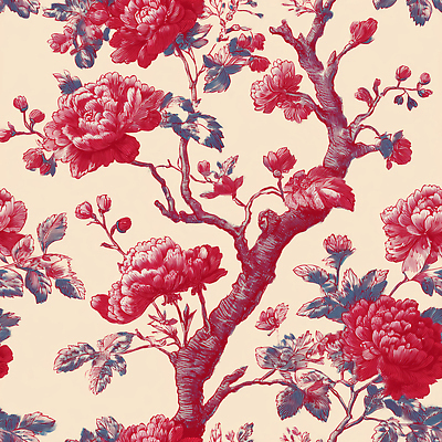 JPG 나무 식물 디자인 예술 컬러 패턴 일러스트 자연 벽지 미술 장식 인테리어 정원 질감 조화 스타일 국내일러스트 AI일러스트 AI콘텐츠 트왈드주이 무늬 문화예술 생태계 파일형식