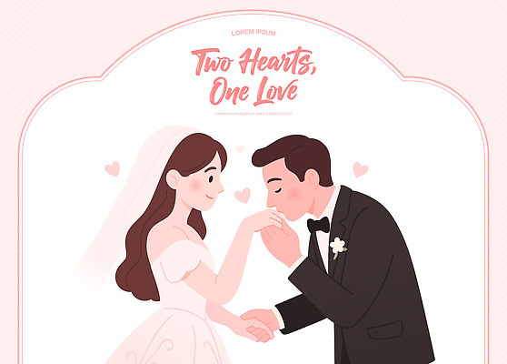 손 커플 기념일 행복 감정 신랑 결혼 2 일러스트 결혼식 키스 사랑 로맨틱 소중 뷰티풀 순간 국내일러스트 AI파일 컨셉 관계 이벤트 신체부위 애정표현 파일형식 벡터