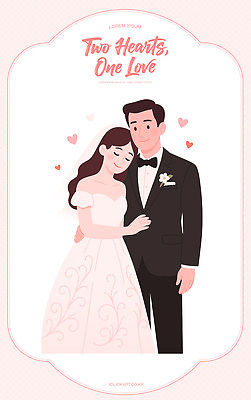 디자인 커플 기념일 행복 감정 분홍색 신랑 결혼 일러스트 결혼식 사랑 하트 축하 연애 뷰티풀 순간 국내일러스트 AI파일 모양 컬러 컨셉 관계 이벤트 파일형식 벡터