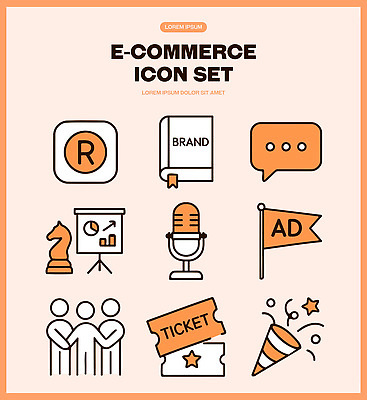 아이콘 그래프 대화 이벤트 여러명 세트 자료 티켓 알림 심볼 분석 마이크 서류판 2D아이콘 AI파일 음향기기 다수 컨셉 말하기 사람 사무용품 파일형식 벡터