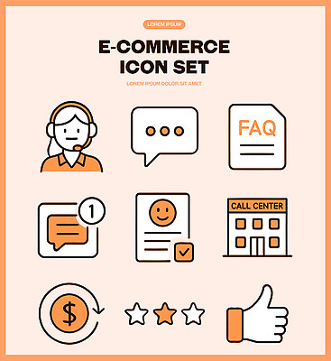 아이콘 디자인 대화 쇼핑 상담원 댓글 문의 전자상거래 별점 질의응답 피드백 2D아이콘 AI파일 말하기 사무원 점수 평가 파일형식 벡터