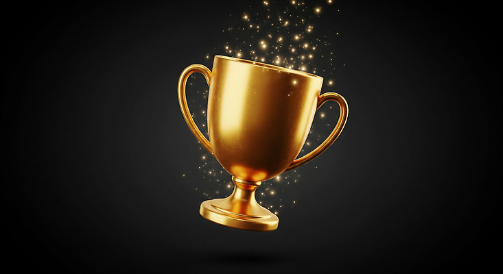 JPG 편집이미지 디자인 스포츠 상징 성공 기념 반짝임 경쟁 기쁨 금색 축하 우승 트로피 대회 시상식 편집실사 AI컴퓨터그래픽 AI콘텐츠 감정 컬러 컨셉 모션 최고 상_우승 CG 파일형식