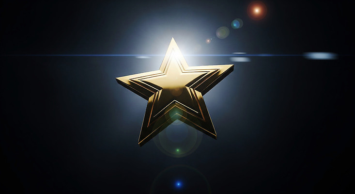 JPG 편집이미지 디자인 별 예술 조명 빛 반짝임 매력적 분위기 중앙 트로피 심플 감성 시상식 편집실사 AI컴퓨터그래픽 AI콘텐츠 자연요소 컨셉 모션 상_우승 CG 파일형식