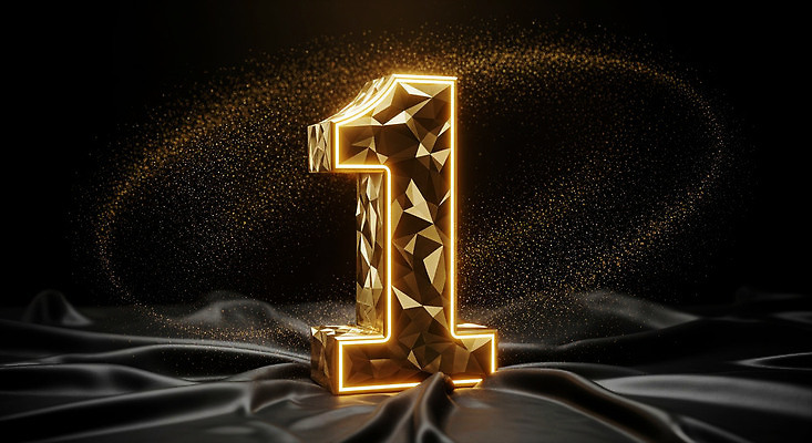 JPG 편집이미지 1 디자인 예술 조명 형상 장식 빛 반짝임 숫자 반사 금색 트로피 입체 시상식 편집실사 AI컴퓨터그래픽 AI콘텐츠 문자 컬러 모션 상_우승 CG 파일형식