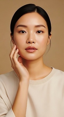 JPG 모델 편집이미지 여자 패션 감정 포즈 표정 화장 뷰티 촬영 편안함 피부 부드러움 의료성형뷰티 스타일 편집실사 AI인물포토 AI콘텐츠 사람 신체부위 감각 CG 파일형식 AI포토