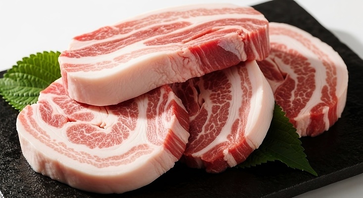 JPG 편집이미지 접시 한식 음식 식재료 육류 요리 식사 신선 바비큐 삼겹살 이미지 고기요리 마블링 요리준비 편집실사 AI포토 AI콘텐츠 식기 돼지고기 CG 준비 파일형식