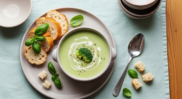 JPG 편집이미지 음식 요리 주방 식사 수프 브로콜리 허브 레시피 건강식 맛있는 편집실사 AI포토 AI콘텐츠 코티지코어 식물 채소 유행 CG 파일형식