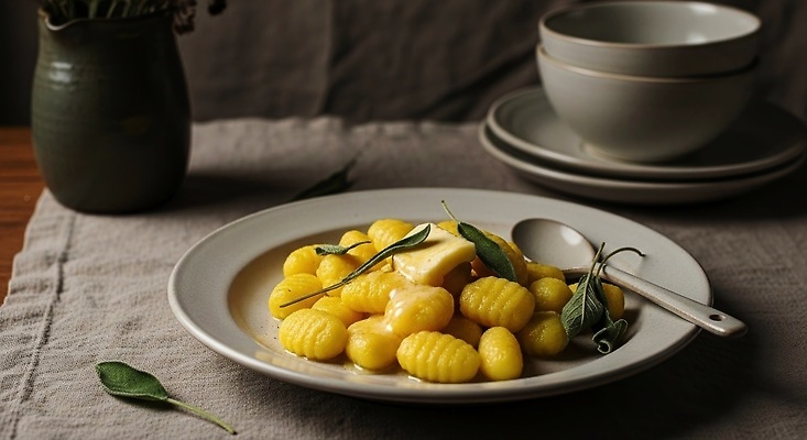 JPG 편집이미지 그릇 접시 음식 재료 식탁 탁자 요리 식사 맛 부드러움 세이지 크림소스 편집실사 AI포토 AI콘텐츠 코티지코어 식기 가구 컨셉 유행 감각 소스_음식 CG 파일형식