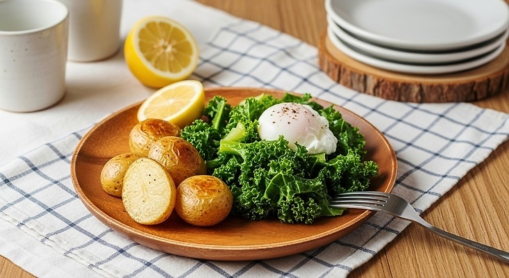 JPG 편집이미지 채소 탁자 감자 요리 주방 계란 식사 샐러드 아침식사 레몬 건강식 구운감자 식사준비 편집실사 AI포토 AI콘텐츠 코티지코어 음식 가구 과일 유행 알 CG 준비 파일형식