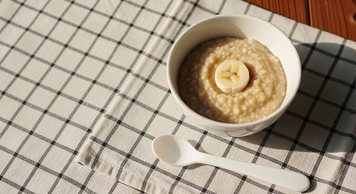 JPG 편집이미지 그릇 디저트 곡류 바나나 요리 주방 식사 식탁보 아침식사 체크무늬 건강식 오트밀 편집실사 AI포토 AI콘텐츠 코티지코어 식기 음식 무늬 과일 유행 CG 파일형식 귀리