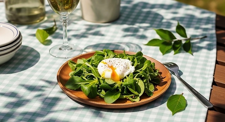 JPG 편집이미지 자연 여름 햇빛 식사 샐러드 상차림 체크무늬 베이징 편집실사 AI포토 AI콘텐츠 코티지코어 계절 음식 무늬 태양 유행 중국 CG 생태계 파일형식