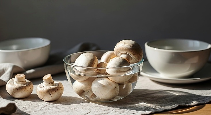 JPG 편집이미지 식기 식탁 건강 요리 주방 버섯 흰색 아침식사 상차림 식사준비 홈카페 편집실사 AI포토 AI콘텐츠 코티지코어 컬러 탁자 유행 식사 카페 CG 준비 파일형식