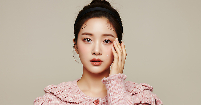 JPG 모델 편집이미지 여자 패션 분홍색 포즈 미소 사람 뷰티 카메라 촬영 스웨터 의료성형뷰티 스타일 편집실사 AI인물포토 AI콘텐츠 컬러 상의 표정 전자제품 CG 파일형식 AI포토