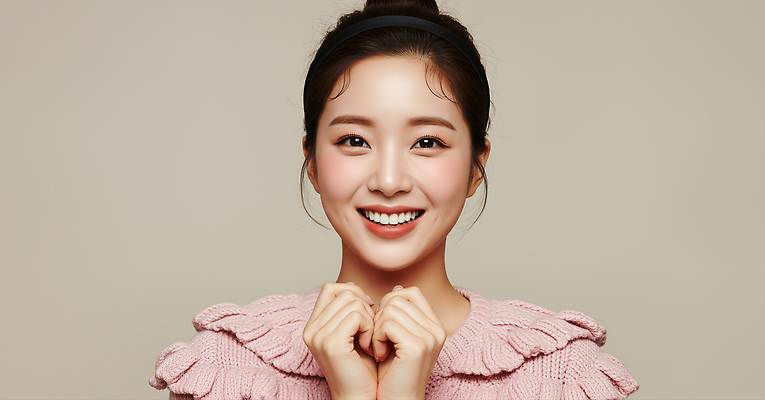 JPG 편집이미지 헤어스타일 여자 감정 미소 웃음 촬영 편안함 부드러움 긍정적 뷰티풀 의료성형뷰티 스타일 편집실사 AI인물포토 AI콘텐츠 표정 사람 감각 CG 파일형식 AI포토