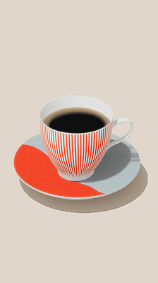 JPG 편집이미지 접시 디자인 여유 커피 음료 컬러 곡선 가정 탁자 따뜻함 컵 편안함 커피잔 모던 이미지편집 AI컴퓨터그래픽 AI콘텐츠 식기 감정 선 가구 잔 감각 파일형식