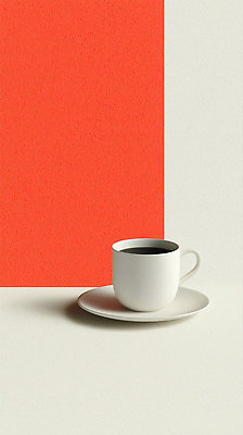 JPG 편집이미지 디자인 여유 커피 음료 탁자 아침 인테리어 식사 카페 모던 빨간배경 차분 이미지편집 AI컴퓨터그래픽 AI콘텐츠 주간 감정 가구 백그라운드 컨셉 빨간색 상점 파일형식