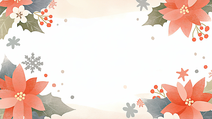 JPG 식물 디자인 기념일 꽃 예술 컬러 백그라운드 크리스마스장식 크리스마스 겨울 일러스트 자연 따뜻함 장식 파티 분위기 포인세티아 색감 연말 송년회 국내일러스트 AI일러스트 AI콘텐츠 계절 컨셉 이벤트 생태계 파일형식