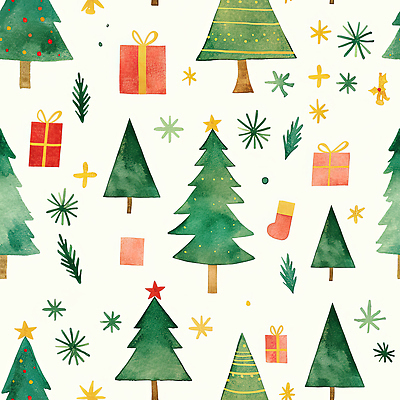 JPG 나무 디자인 계절 컬러 백그라운드 크리스마스 겨울 패턴 일러스트 포장 선물 장식 빨간색 초록색 축제 눈송이 분위기 오브젝트 그림 국내일러스트 AI일러스트 AI콘텐츠 식물 기념일 컨셉 무늬 눈_날씨 파일형식
