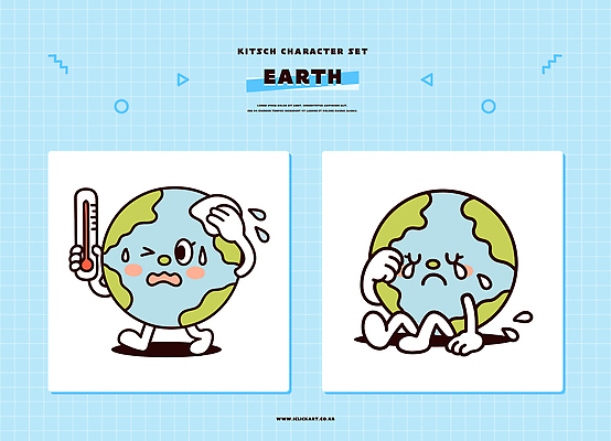 캐릭터 감정 지구 일러스트 자연 생명 의인화 환경 고통 슬픔 표현 보호 플라스틱 걱정 그림 땀 지구온난화 기후변화 일러캐릭터 지구캐릭터 AI파일 컨셉 재질 날씨 변화 생태계 파일형식 벡터