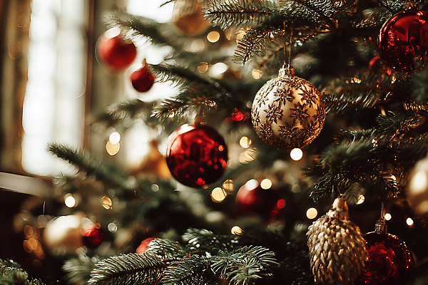 JPG 편집이미지 크리스마스 겨울 전구 가족 나뭇잎 조명 실내 따뜻함 장식 빨간색 크리스마스트리 축제 금색 분위기 편집실사 AI포토 AI콘텐츠 계절 기념일 컬러 컨셉 잎 관계 내부 CG 파일형식