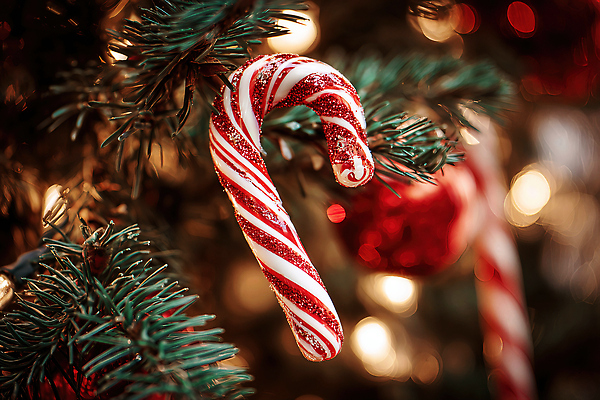 JPG 편집이미지 크리스마스장식 크리스마스 겨울 가지 조명 장식 빨간색 반짝임 크리스마스트리 축제 줄무늬 분위기 연말 편집실사 AI포토 AI콘텐츠 계절 기념일 컬러 컨셉 무늬 채소 모션 CG 파일형식