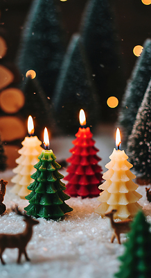 JPG 나무 편집이미지 크리스마스 겨울 초 촛불 조명 요정 따뜻함 장식 인테리어 크리스마스트리 축제 미니어처 분위기 오브젝트 향초 편집실사 AI포토 AI콘텐츠 식물 디자인 계절 기념일 컨셉 모형 CG 파일형식