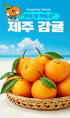 JPG 편집이미지 과일 자연 귤 해변 여름 농작물 햇빛 제주도 바구니 수확 신선 제주감귤 건강식 이미지편집 AI컴퓨터그래픽 AI콘텐츠 계절 음식 바다 농업 한국 태양 생태계 특산물 파일형식