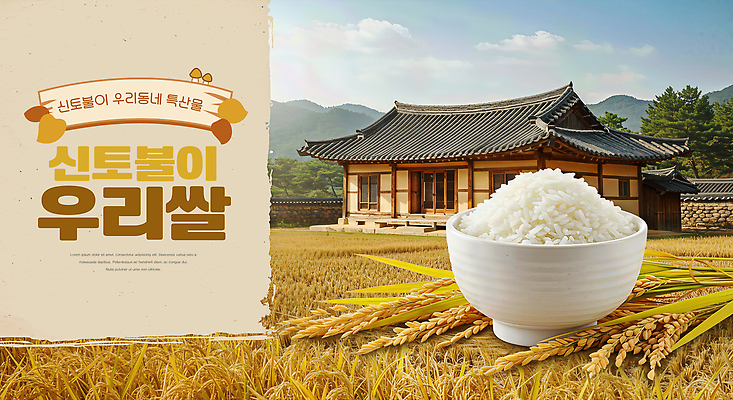 JPG 편집이미지 한국문화 한식 고건축 농업 자연 산 한국 풍경 농사 식사 쌀 농촌 시골 유기농 쌀밥 이미지편집 AI컴퓨터그래픽 AI콘텐츠 동양문화 건축물 웰빙 산업 아시아 음식 밥 곡류 생태계 파일형식