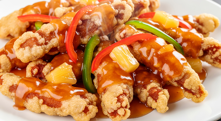 JPG 편집이미지 음식 채소 재료 디저트 요리 저녁식사 닭고기 튀김 맛 탕수육 점심 간편조리식품 바삭바삭 편집실사 AI포토 AI콘텐츠 컨셉 육류 중식 식사 CG 파일형식