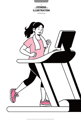 여자 운동화 일러스트 건강 운동복 조깅 운동 운동기구 헬스 힘 런닝머신 유산소운동 스트레스해소 국내일러스트 AI파일 옷 신발 사람 파일형식 벡터
