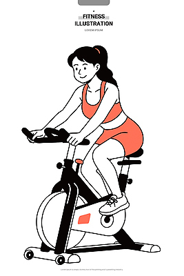 라이프스타일 여자 다이어트 일러스트 실내 건강 운동복 운동 자전거 운동기구 헬스 스트레칭 활발 에너지 유산소운동 자기관리 국내일러스트 AI파일 옷 컨셉 사람 내부 생활 바이크 파일형식 벡터