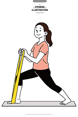 라이프스타일 웰빙 여자 포즈 다이어트 일러스트 모션 건강 운동 운동기구 헬스 스트레칭 유연 체육 홈트레이닝 국내일러스트 AI파일 사람 생활 파일형식 벡터