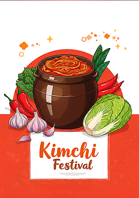 PSD 전통 문화 한식 음식 채소 일러스트 재료 고추 김치 건강 마늘 요리 축제 식사 항아리 배추 준비 발효 김장 김장독 국내일러스트 도자기 파일형식